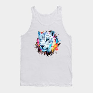 Snow Leopard Animal Freedom World Wildlife Wonder Abstract Tank Top